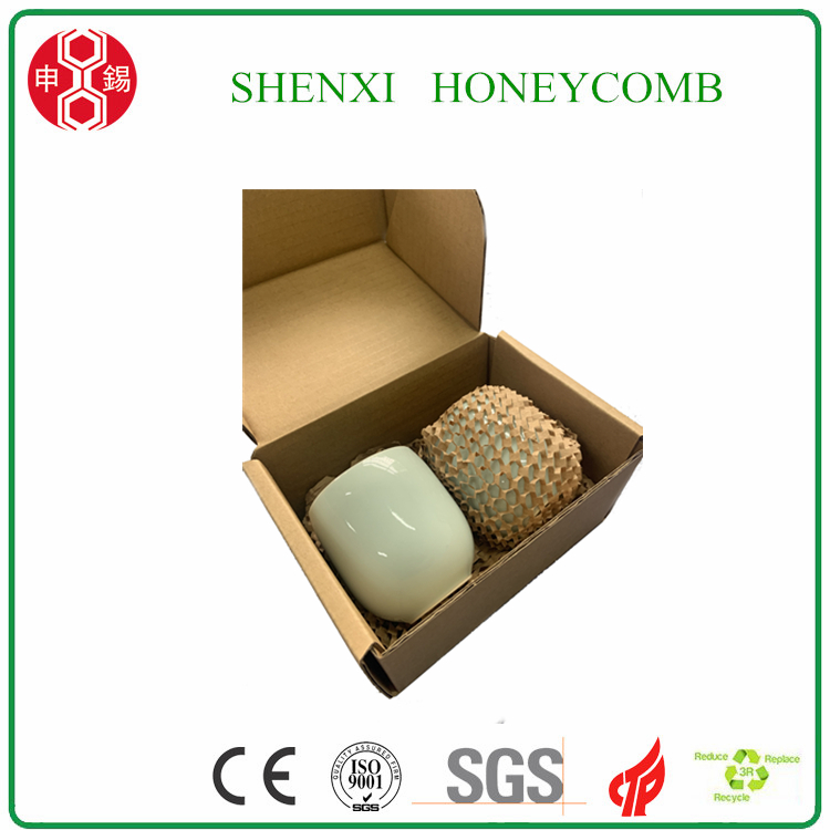 Honeycomb Biodegradable Kraft Air Cushion Paper Bag Wrap Buffer Roll