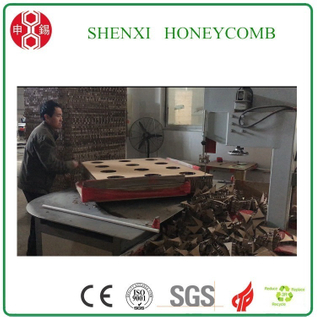 Honeycomb paperboard round corner cutting machine 