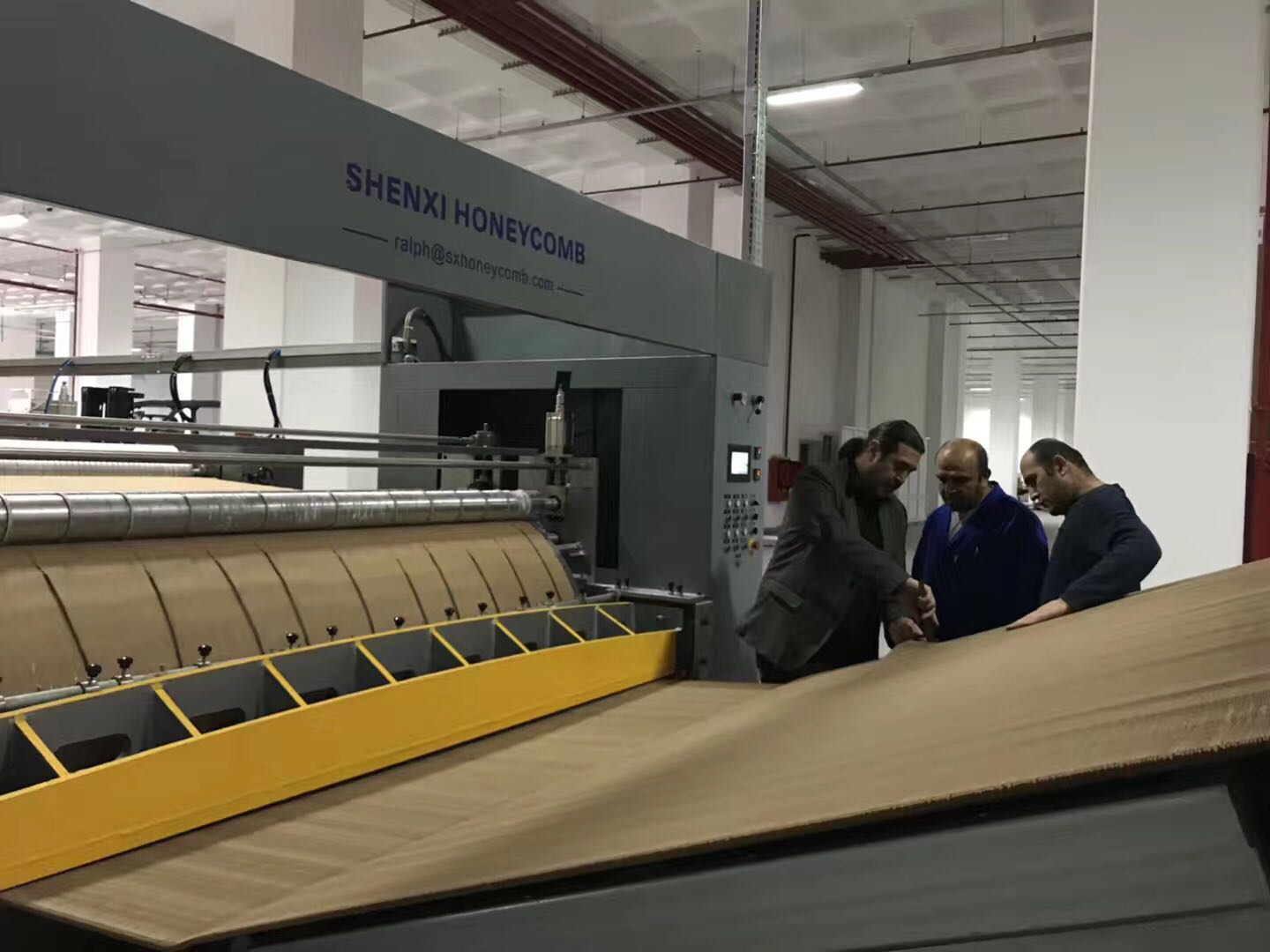 2018 Wuxi Shenxi Installed honeycomb machine in Turkey
