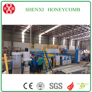 Easy Operate Endless Full Automatic Honeycomb Core Paper Machine 